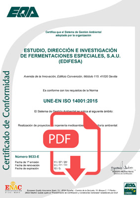 Certificados 14001 pdf Edifesa